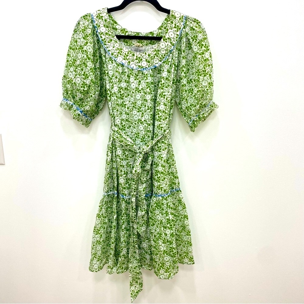 Tuckernuck Green Floral Midi Dress
